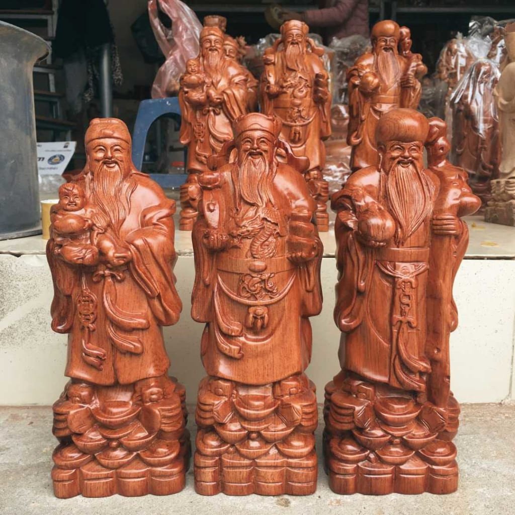 Sự lựa chọn tượng Phúc Lộc Thọ hài hòa cho gia chủ mệnh Thổ