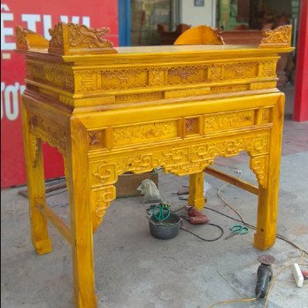 Tấm gỗ mít được chạm khắc