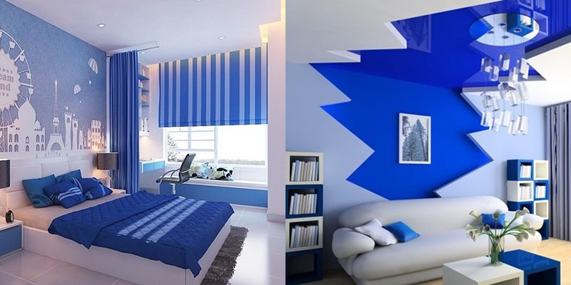 Thiết kế nội thất phong thủy với màu xanh dương, đen cho tuổi Đinh Sửu mệnh Thủy