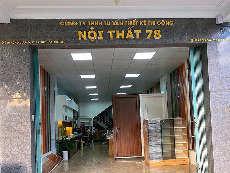 Thiết kế nội thất tại Showroom nội thất 78