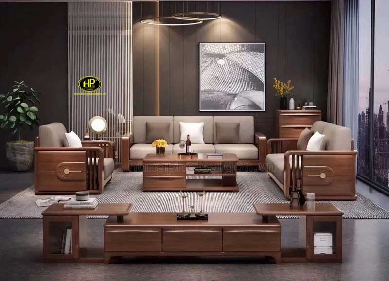 Thiết kế sofa gỗ công nghiệp độc đáo