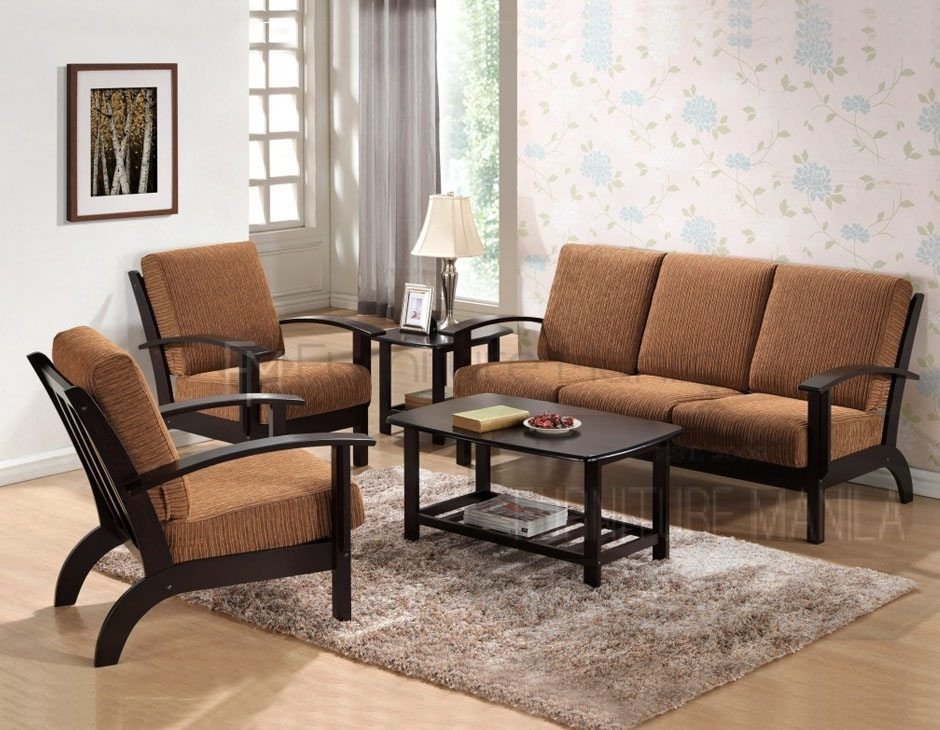 Thiết kế sofa gỗ óc chó đẹp mắt