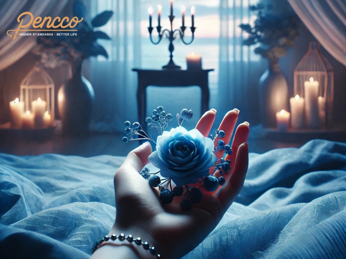 Tình yêu với tông màu xanh dương tượng trưng cho sự trung thành và bền vững, nhưng cũng gợi lên cảm giác khoảng cách trong một số trường hợp.