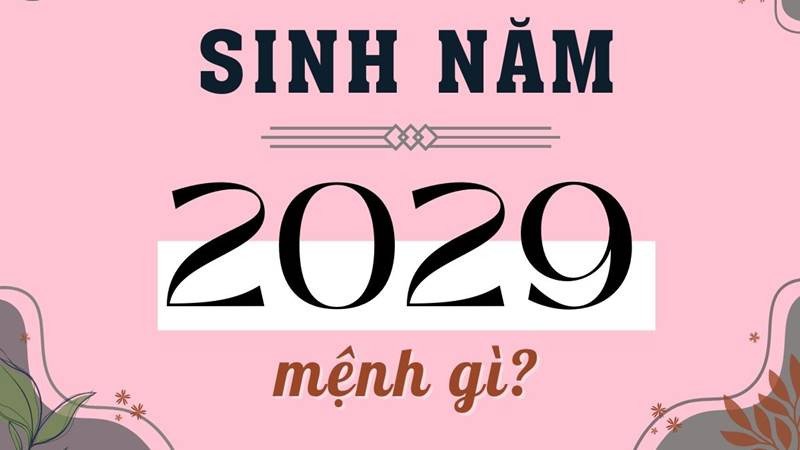 Tổng quan người sinh năm 2029 mệnh gì theo ngũ hành