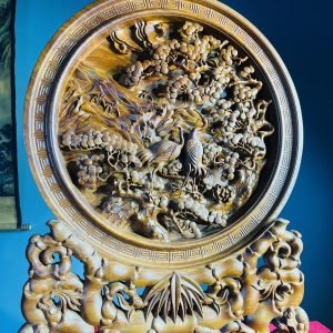 Tranh-Tùng-Hạc-Diên-Niên-Gỗ-Hương-Dá-Cao-79cm-3