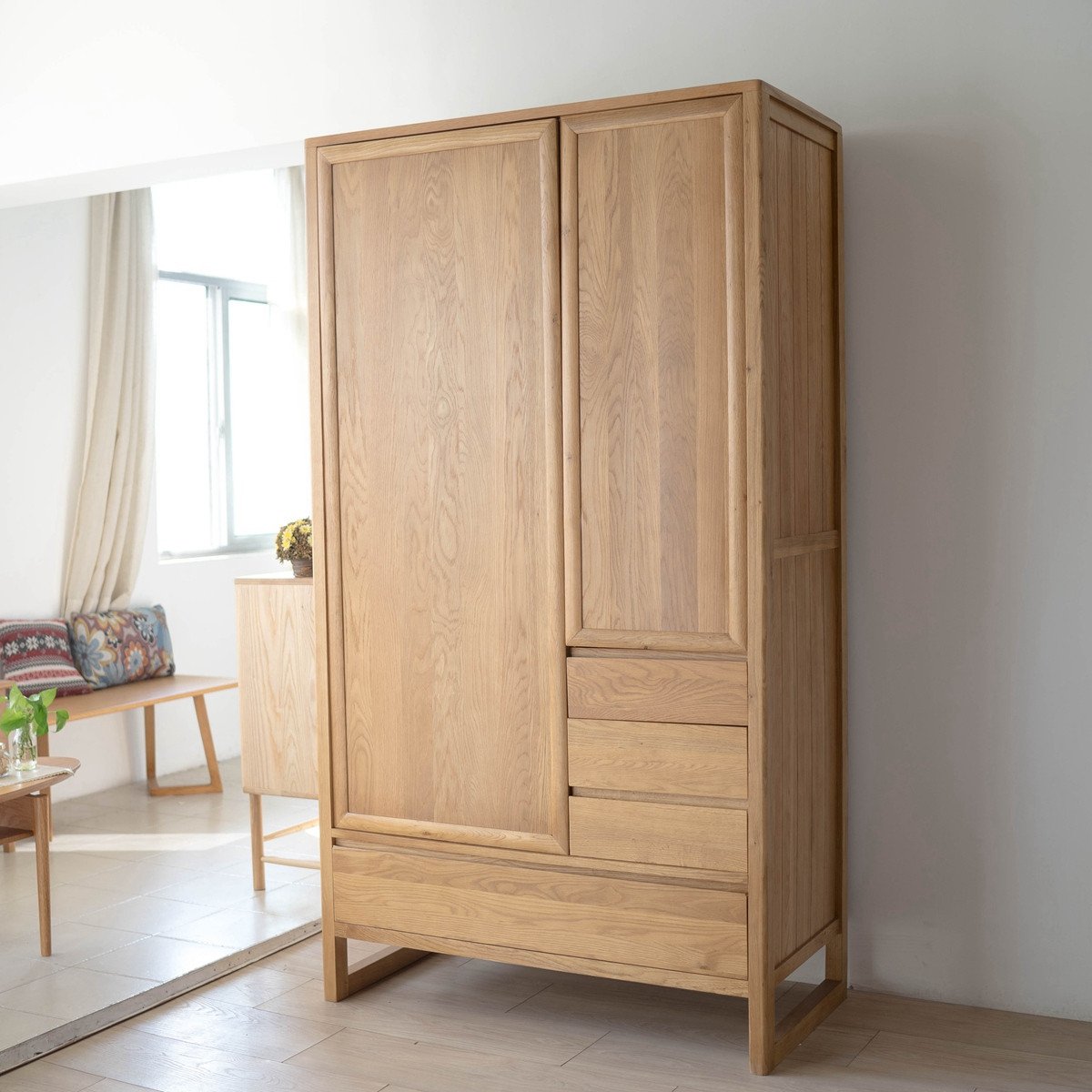 Tủ bếp Gỗ Sồi với thiết kế hiện đại