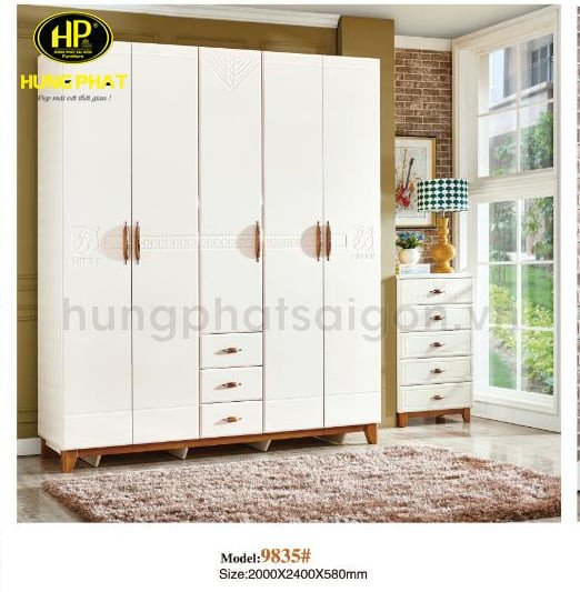 Tủ quần áo tiện dụng làm từ gỗ MDF