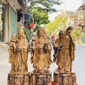Tượng-tam-da-gỗ-mun-hoa-cao-60cm-1