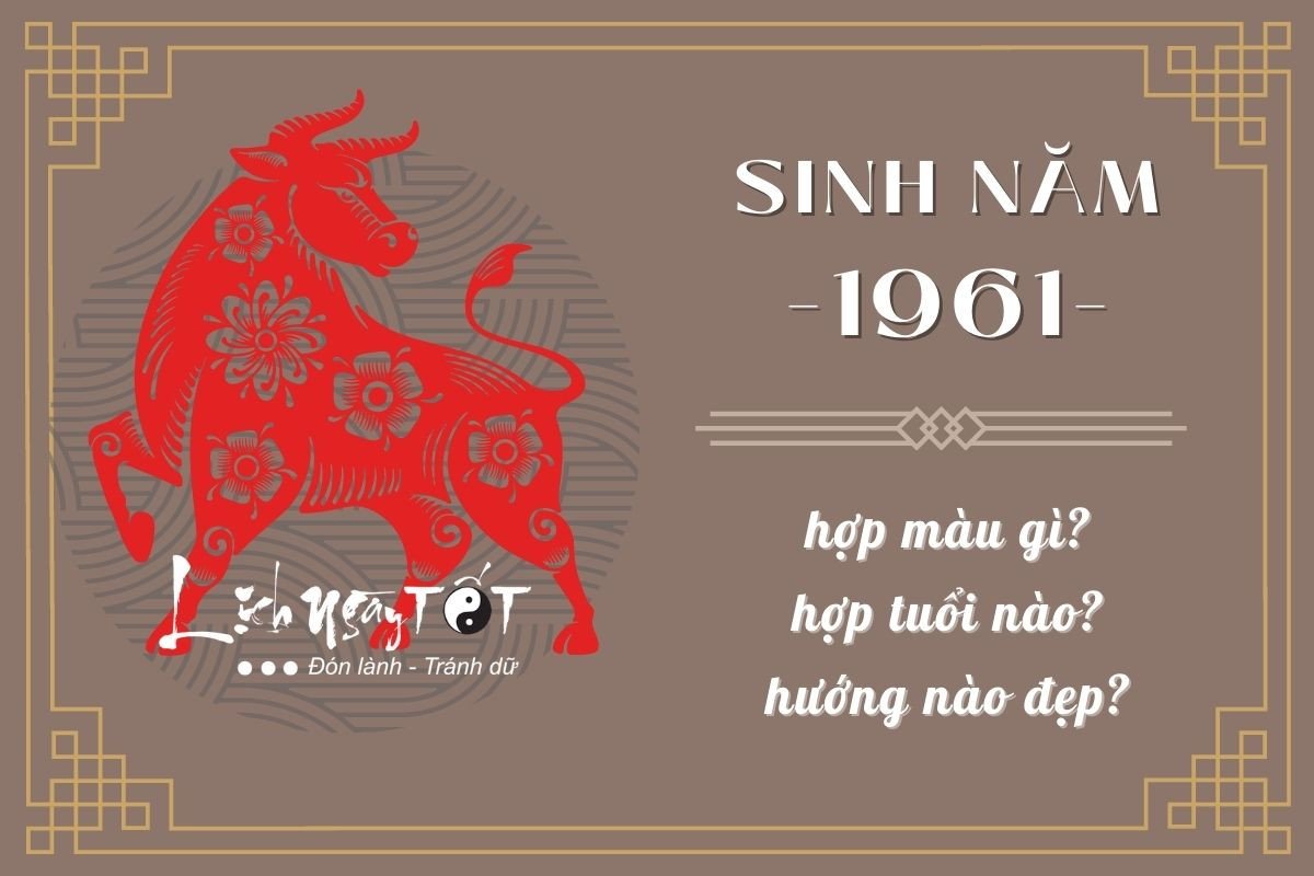 Tuổi Tân Sửu 1961 cầm tinh con trâu biểu tượng cho sự kiên định