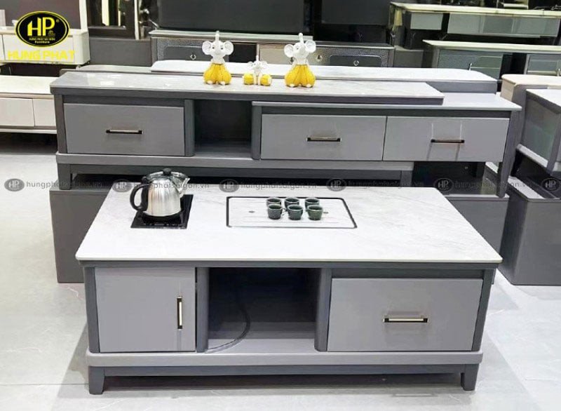 Ưu điểm về kích thước của bàn trà hình chữ nhật