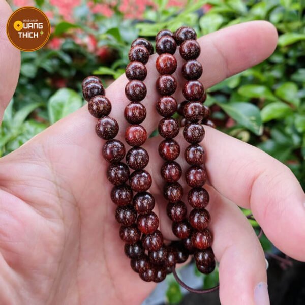 Vòng gỗ tử đàn 108 hạt tiểu diệp Ấn Độ mang năng lượng tích cực