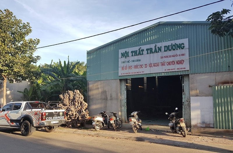 Xưởng sản xuất nội thất gỗ tự nhiên của Trần Dương ở Vũng Tàu