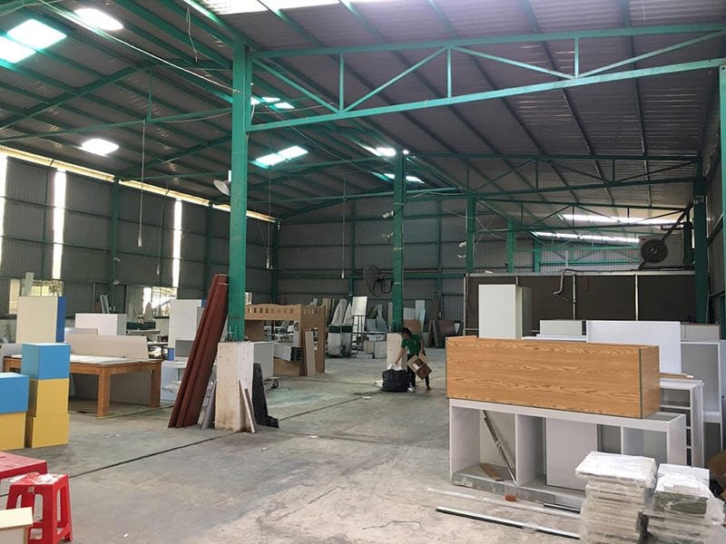 Xưởng sản xuất nội thất gỗ tự nhiên quy mô lớn Toàn Phù Vũng Tàu